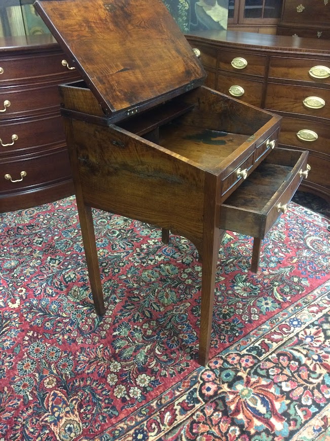 Antique Plantation Desk, Rustic Walnut Desk - Image 11