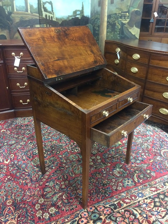 Antique Plantation Desk, Rustic Walnut Desk - Image 12