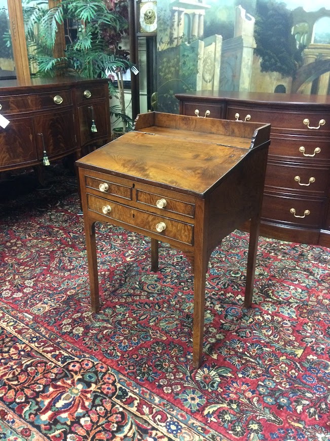 Antique Plantation Desk, Rustic Walnut Desk - Image 4