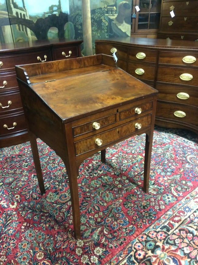 Antique Plantation Desk, Rustic Walnut Desk - Image 5