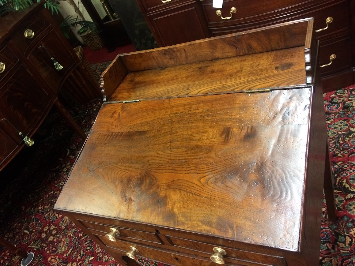 Antique Plantation Desk, Rustic Walnut Desk - Image 7