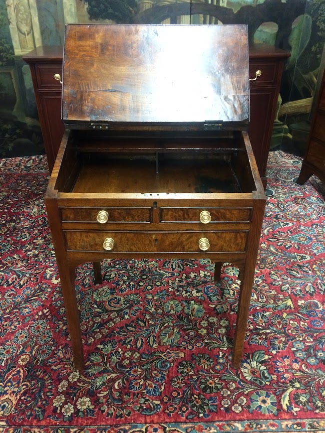 Antique Plantation Desk, Rustic Walnut Desk - Image 8