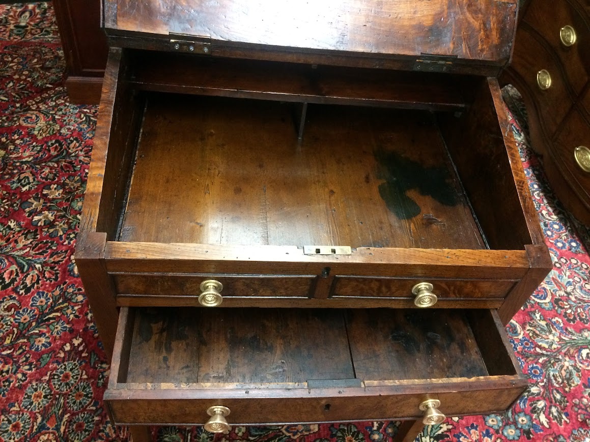 Antique Plantation Desk, Rustic Walnut Desk - Image 9