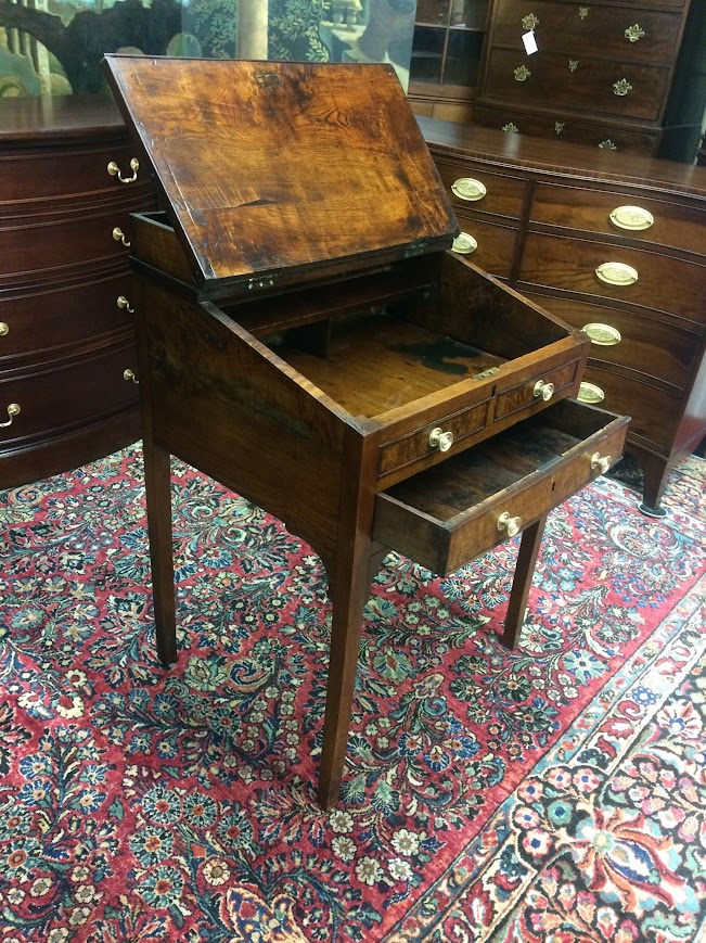 Antique Plantation Desk, Rustic Walnut Desk - Image 10
