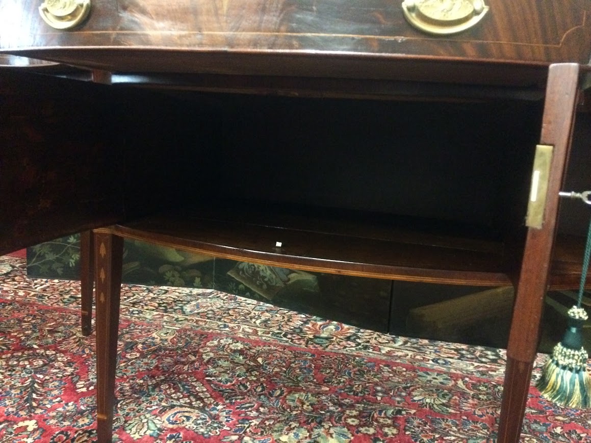 Antique Sideboard, Federal Buffet, Inlaid Server - Image 13