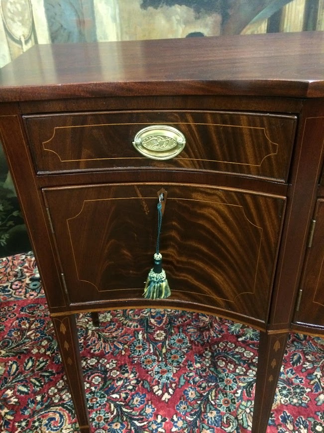 Antique Sideboard, Federal Buffet, Inlaid Server - Image 14