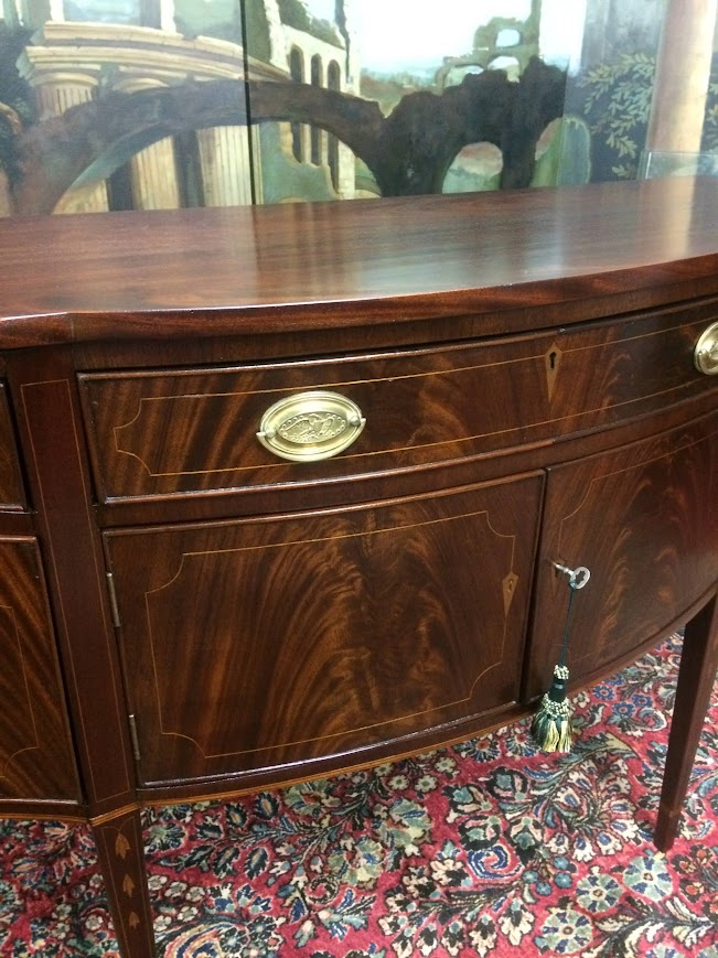 Antique Sideboard, Federal Buffet, Inlaid Server - Image 15