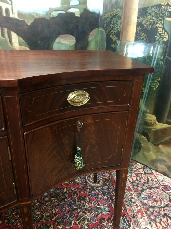 Antique Sideboard, Federal Buffet, Inlaid Server - Image 16