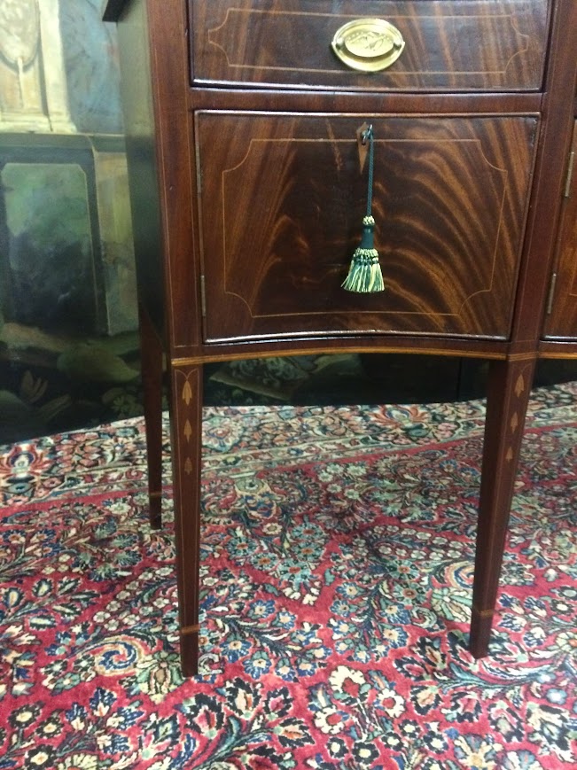 Antique Sideboard, Federal Buffet, Inlaid Server - Image 6