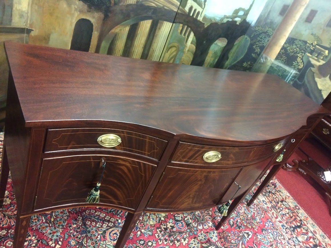 Antique Sideboard, Federal Buffet, Inlaid Server - Image 7