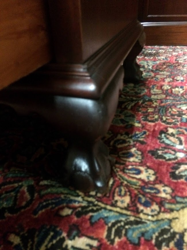 Vintage Mahogany Secretary Desk, Slant Front Desk - Image 15