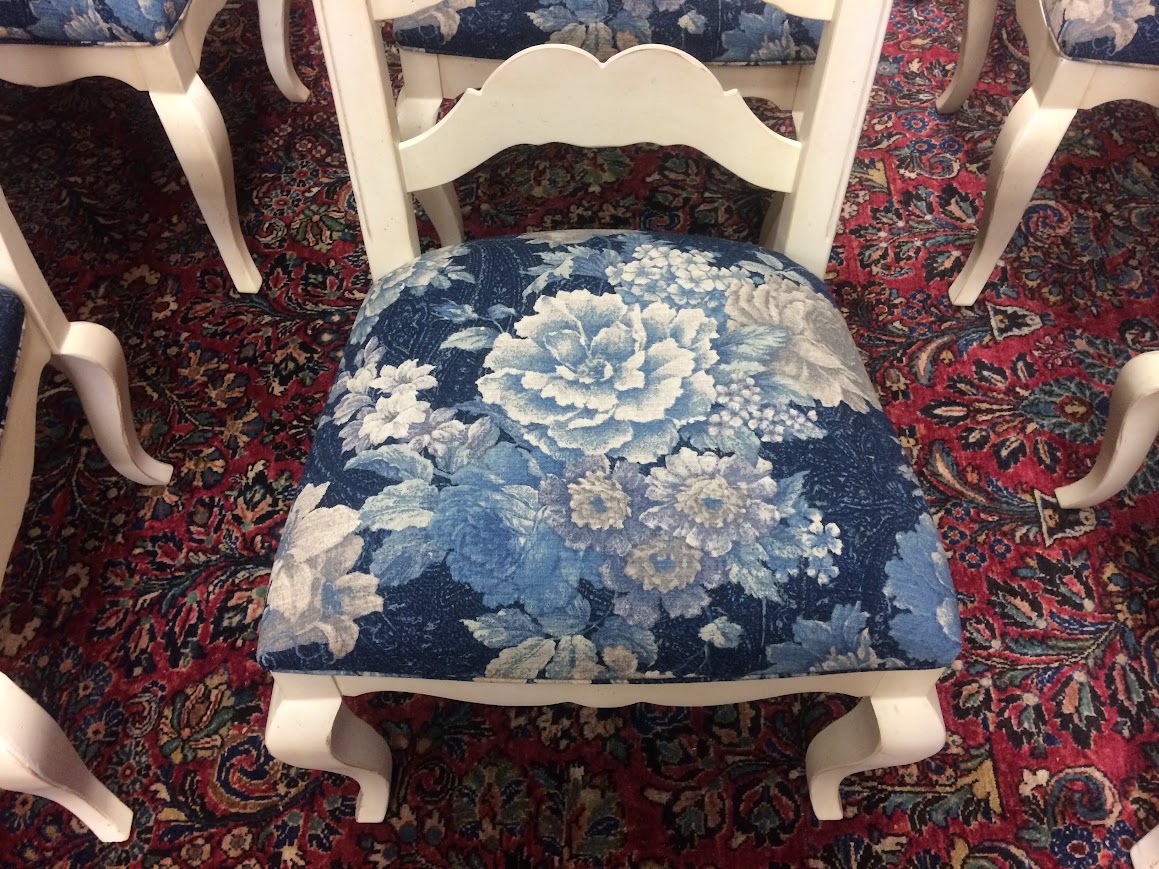 Vintage Ladder Back Chairs, Ethan Allen Furniture, Set of Six - Image 5