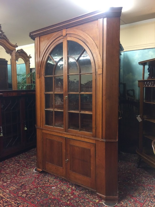 Antique Corner Cupboard, American Cherry Corner Cabinet - Image 3