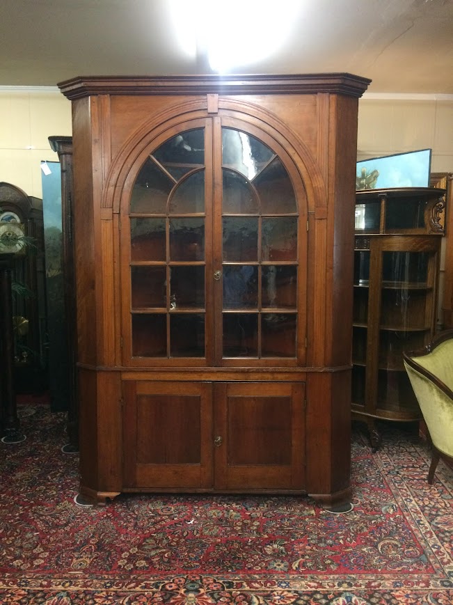 Antique Corner Cupboard, American Cherry Corner Cabinet - Image 5