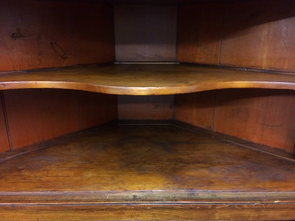 Antique Corner Cupboard, American Cherry Corner Cabinet - Image 10