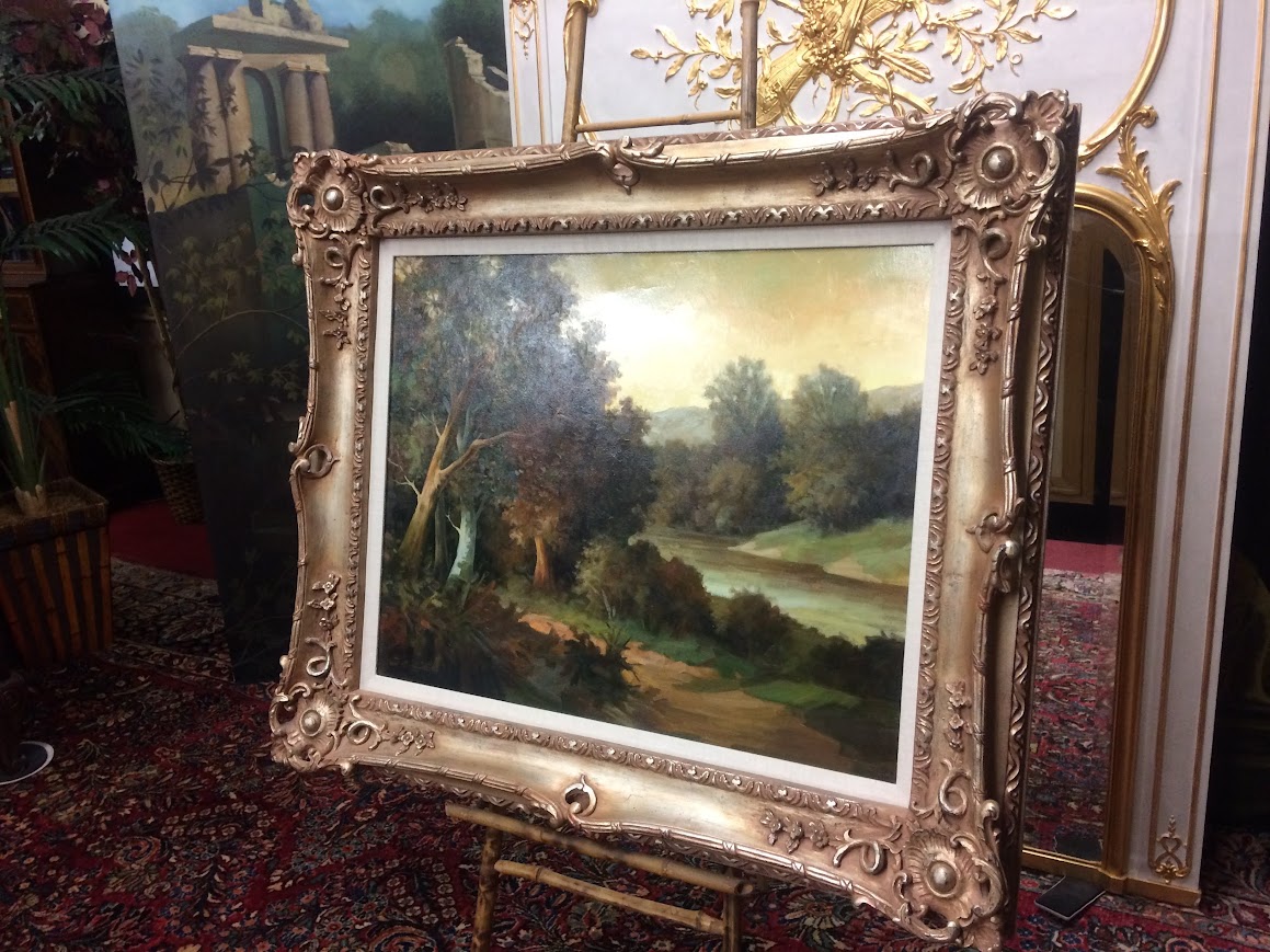 Vintage Giclee Landscape Artwork, Framed Artwork on Canvas - Image 5