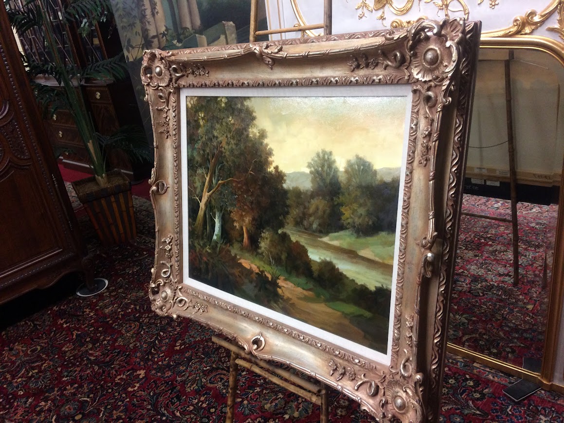 Vintage Giclee Landscape Artwork, Framed Artwork on Canvas - Image 9