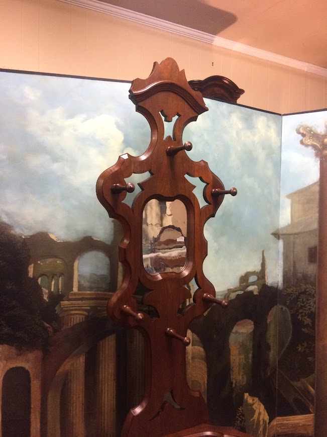 Antique Hall Tree, Victorian Hat Rack with Umbrella Stand - Image 7