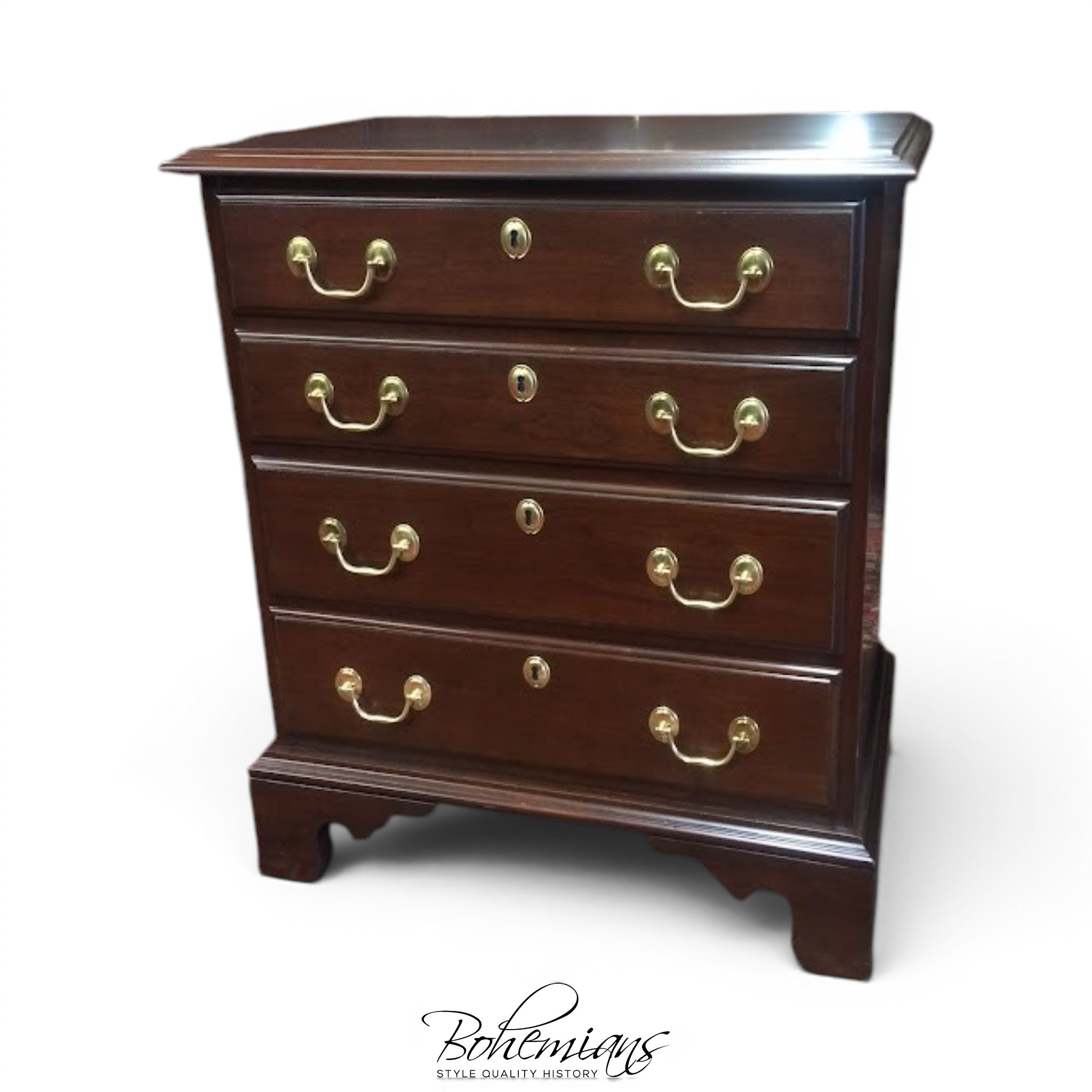 Vintage Harden Nightstand, Four Drawer Nightstand Chest