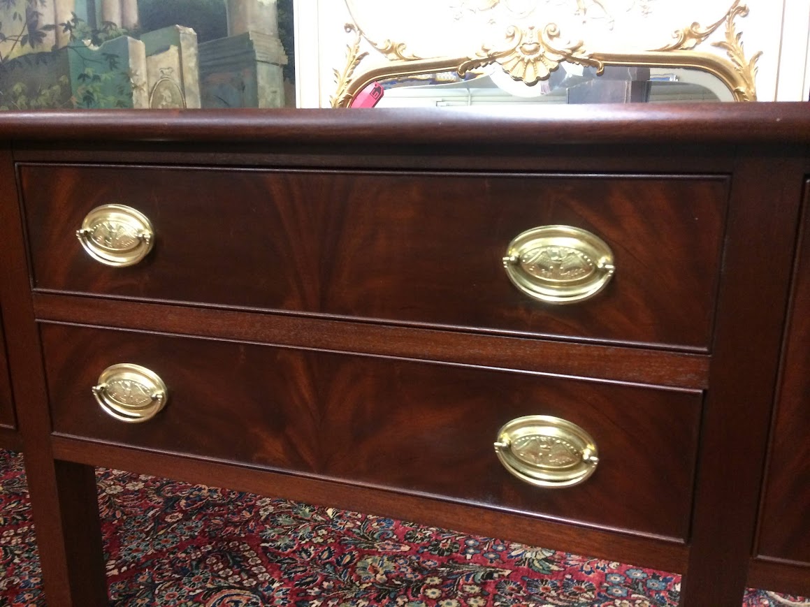 Vintage Mahogany Huntboard, Tall Sideboard Buffet - Image 6