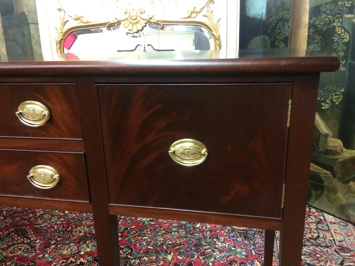 Vintage Mahogany Huntboard, Tall Sideboard Buffet - Image 7