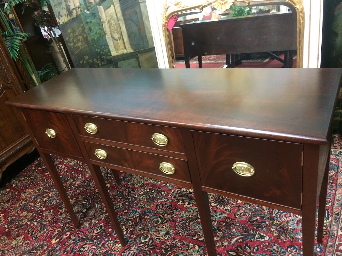 Vintage Mahogany Huntboard, Tall Sideboard Buffet - Image 8