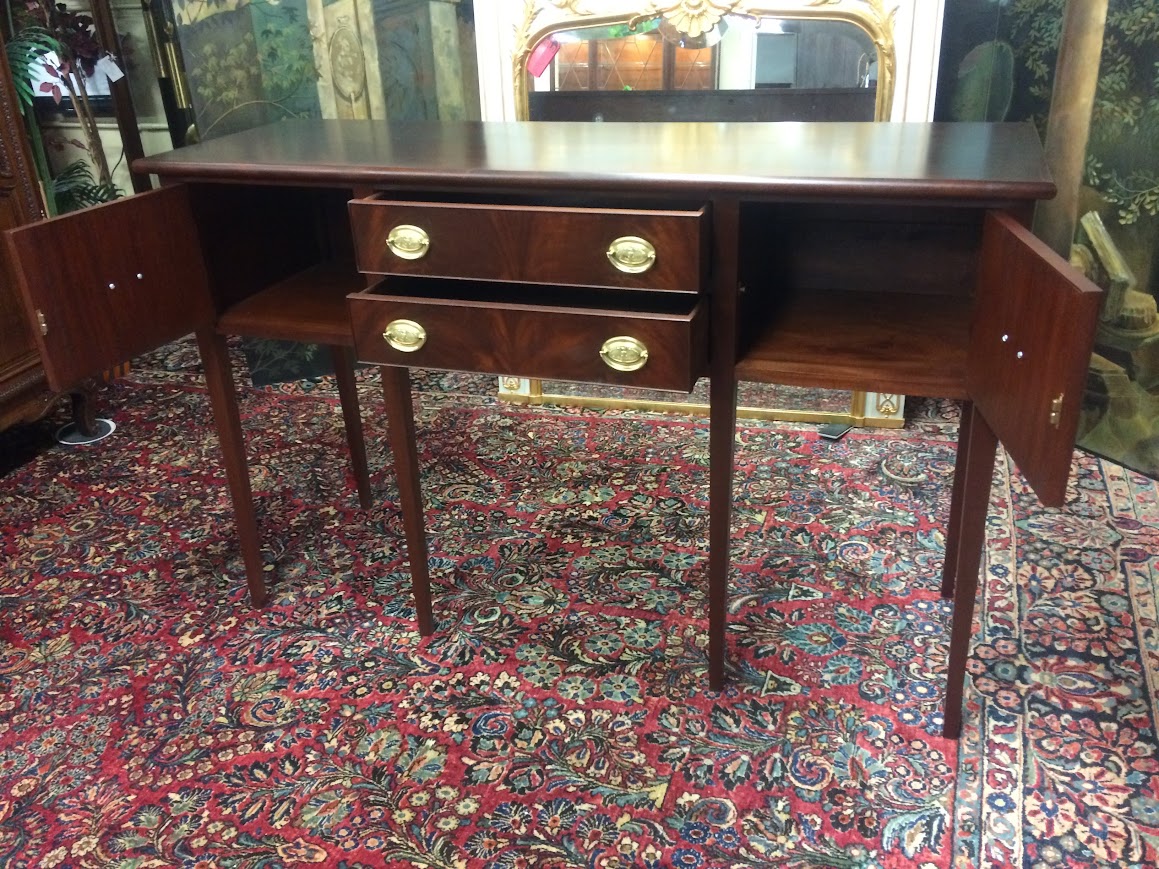 Vintage Mahogany Huntboard, Tall Sideboard Buffet - Image 9