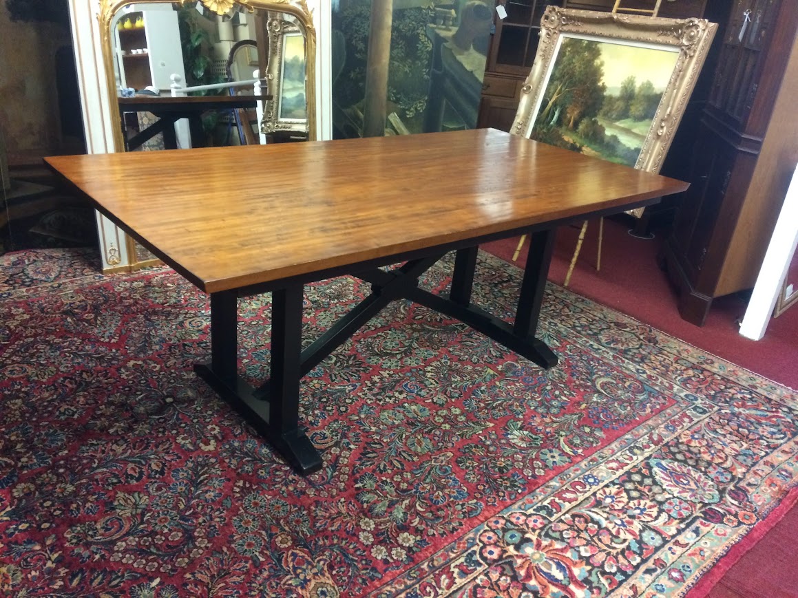 Vintage Trestle Table, Dining Table, Nichols and Stone Furniture - Image 5