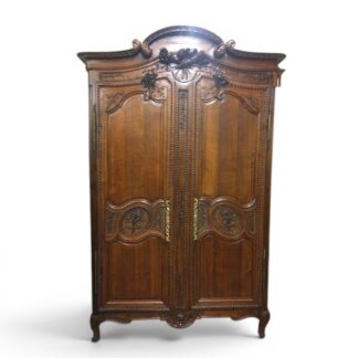 Antique Oak Wardrobe, French Style Wardrobe