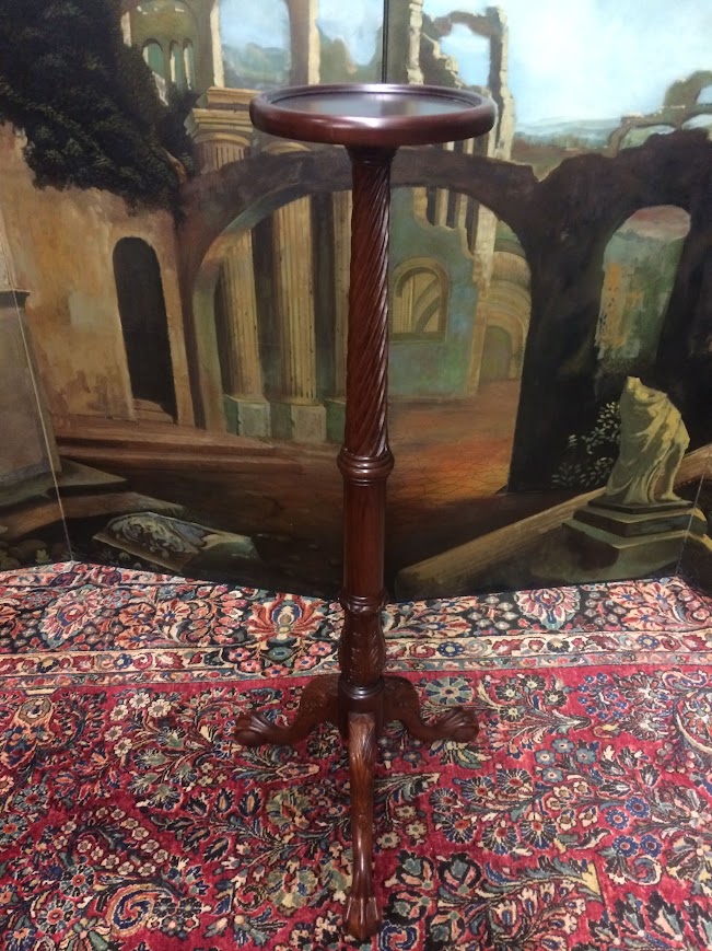 Vintage Mahogany Plant Stand, Pedestal - Image 2