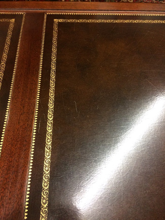 Vintage Executive Desk, Leather Top Desk, Sligh Furniture - Image 11