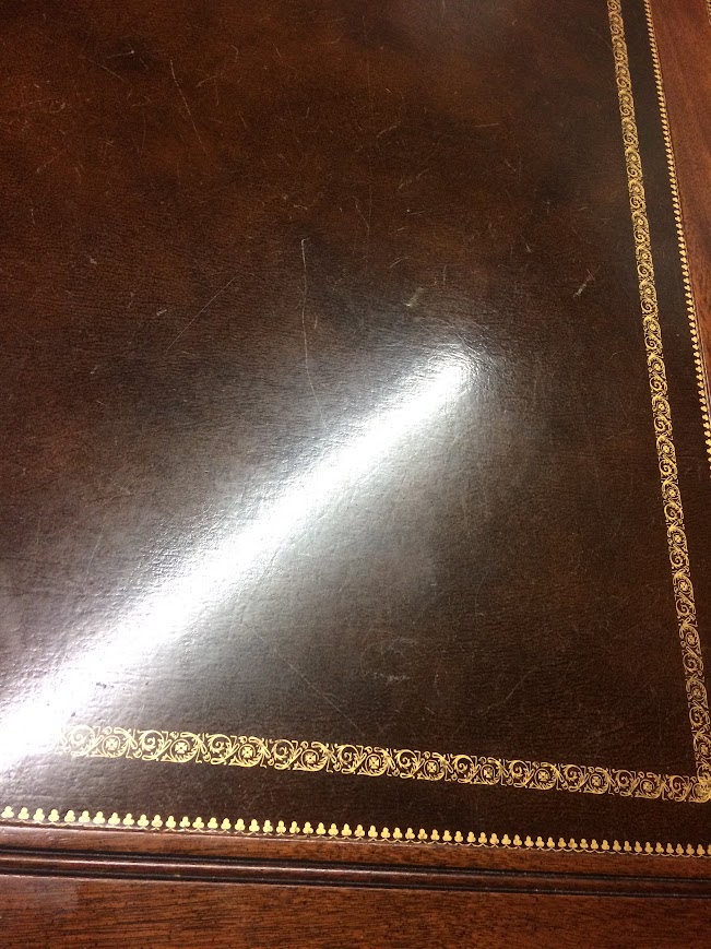 Vintage Executive Desk, Leather Top Desk, Sligh Furniture - Image 10