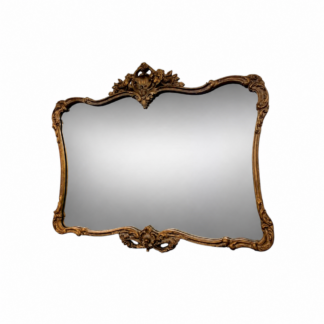 Vintage Gilded Mirror, Wood Mirror, Heavy Mirror