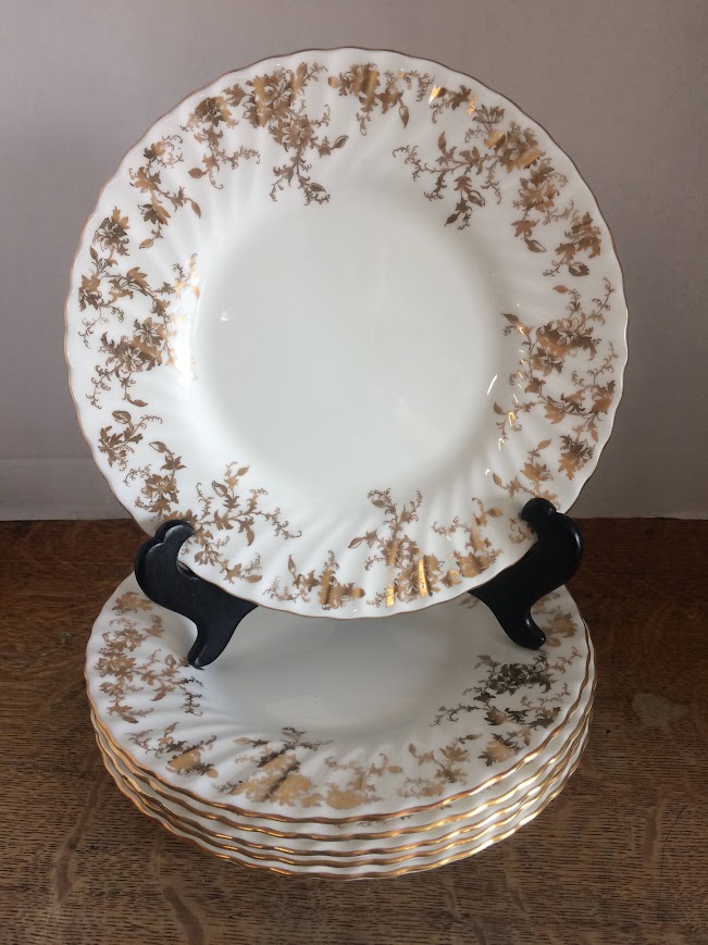 Vintage Minton Plates, "Ancestral" Pattern Plates, Luncheon Plates Set of Six - Image 2