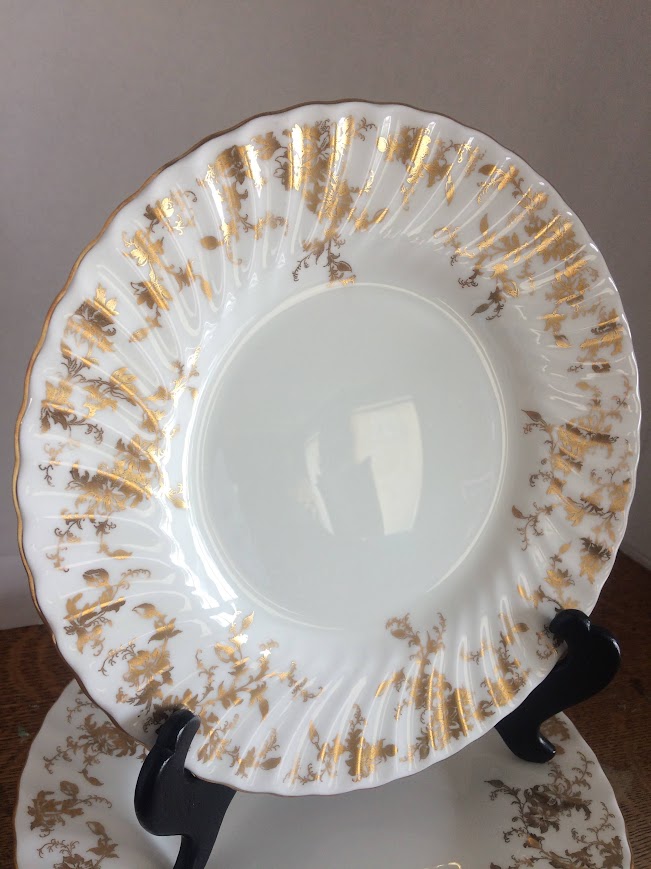 Vintage Minton Plates, "Ancestral" Pattern Plates, Luncheon Plates Set of Six - Image 3