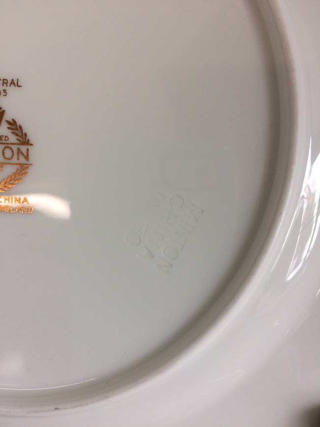 Vintage Minton Plates, "Ancestral" Pattern Plates, Luncheon Plates Set of Six - Image 7