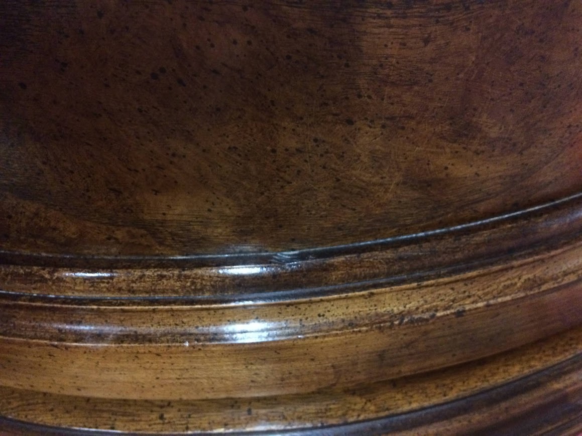 Vintage Console Cabinet, Burl Walnut Narrow Cabinet - Image 12
