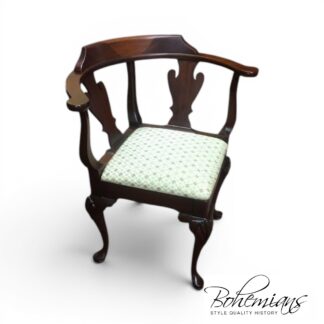 Vintage Corner Chair, Queen Anne Corner Chair