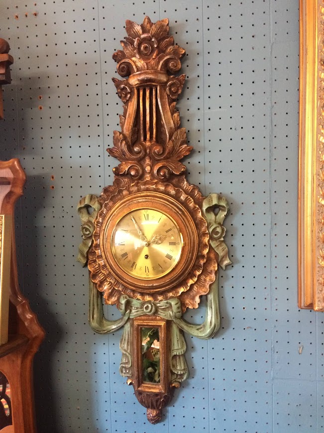Vintage French Style Wall Clock, Decorator Wall Clock - Image 2