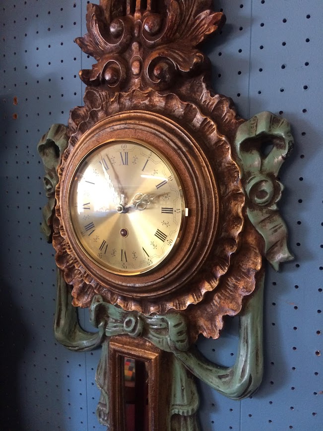 Vintage French Style Wall Clock, Decorator Wall Clock - Image 4