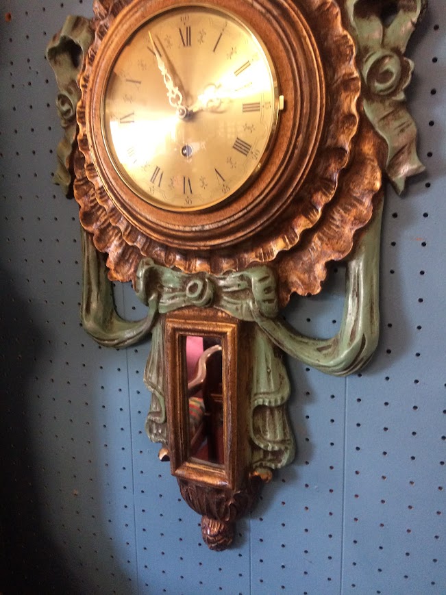 Vintage French Style Wall Clock, Decorator Wall Clock - Image 5