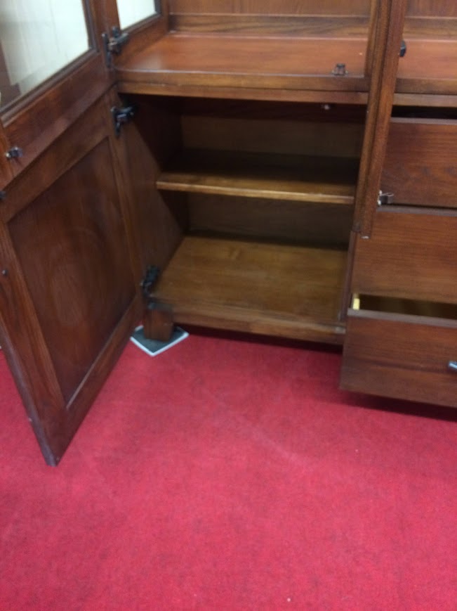 Vintage China Cabinet, Contemporary Display Cabinet, Ethan Allen Furniture - Image 4