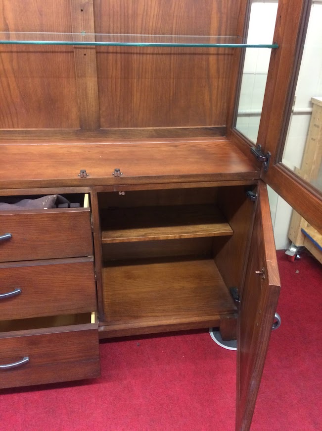 Vintage China Cabinet, Contemporary Display Cabinet, Ethan Allen Furniture - Image 6