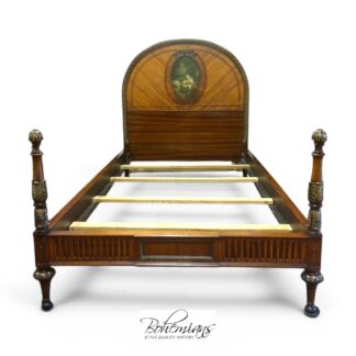 Antique Twin Size Bed, Art Deco Bed