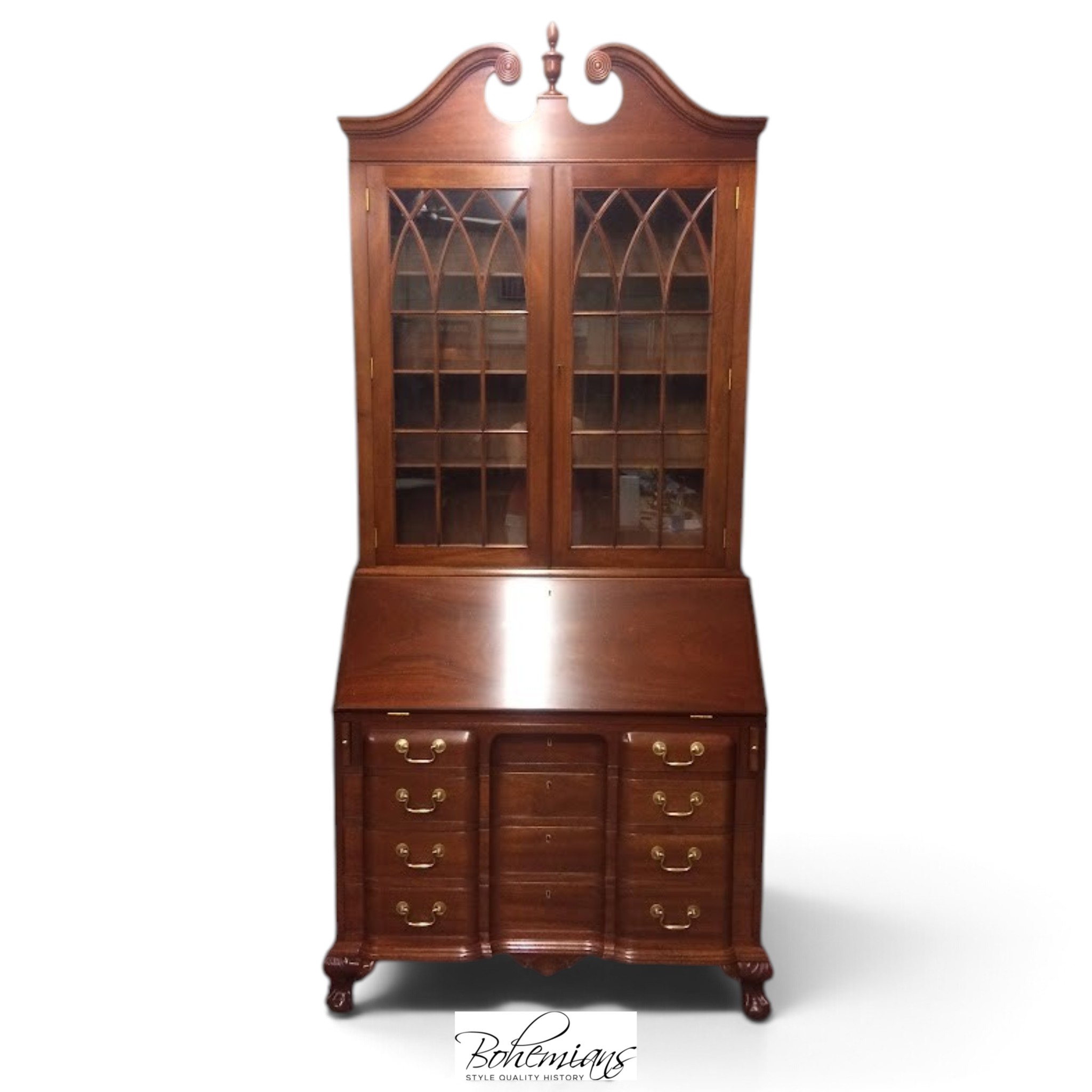 Mahogany Secretary Desk, Biggs Furniture