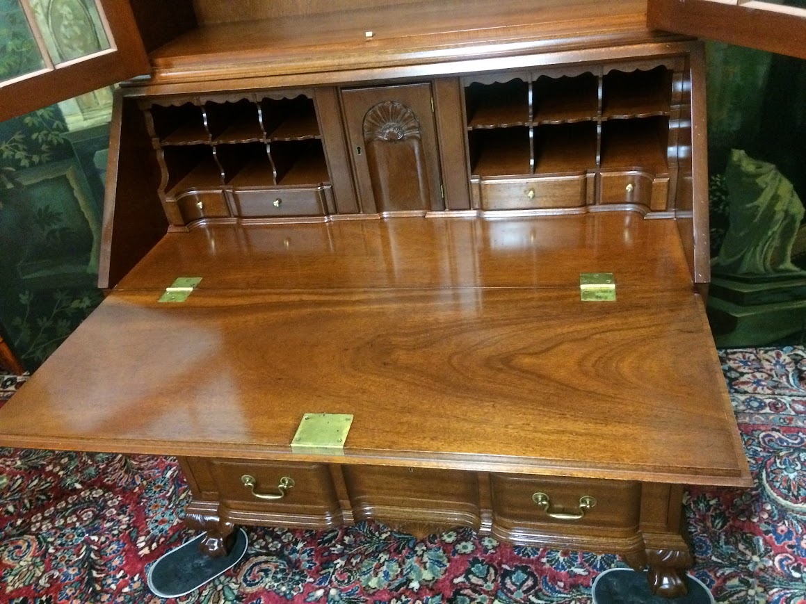 Mahogany Secretary Desk, Biggs Furniture - Image 11