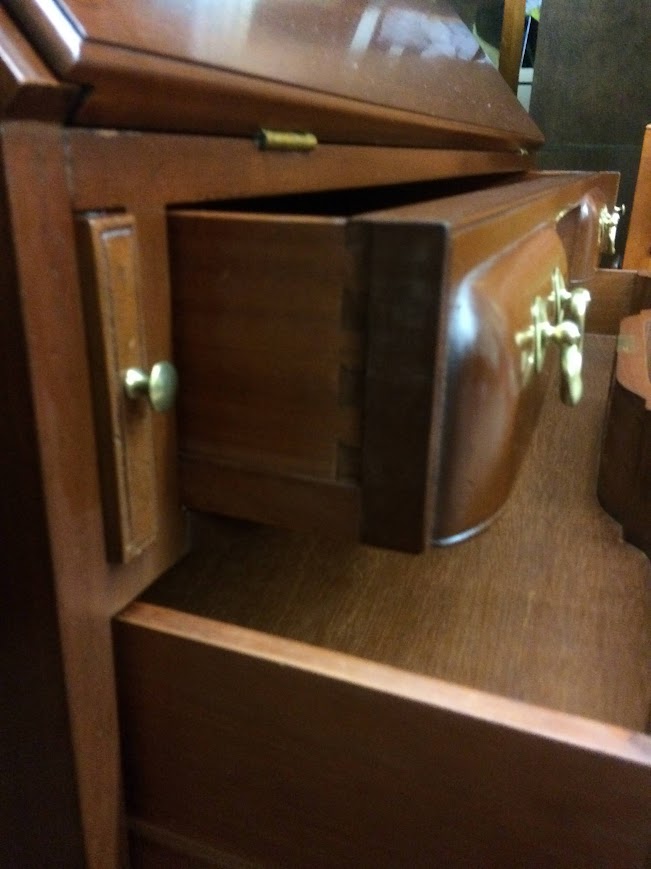 Mahogany Secretary Desk, Biggs Furniture - Image 16