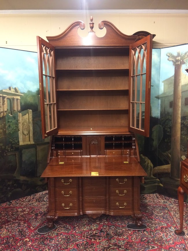 Mahogany Secretary Desk, Biggs Furniture - Image 5