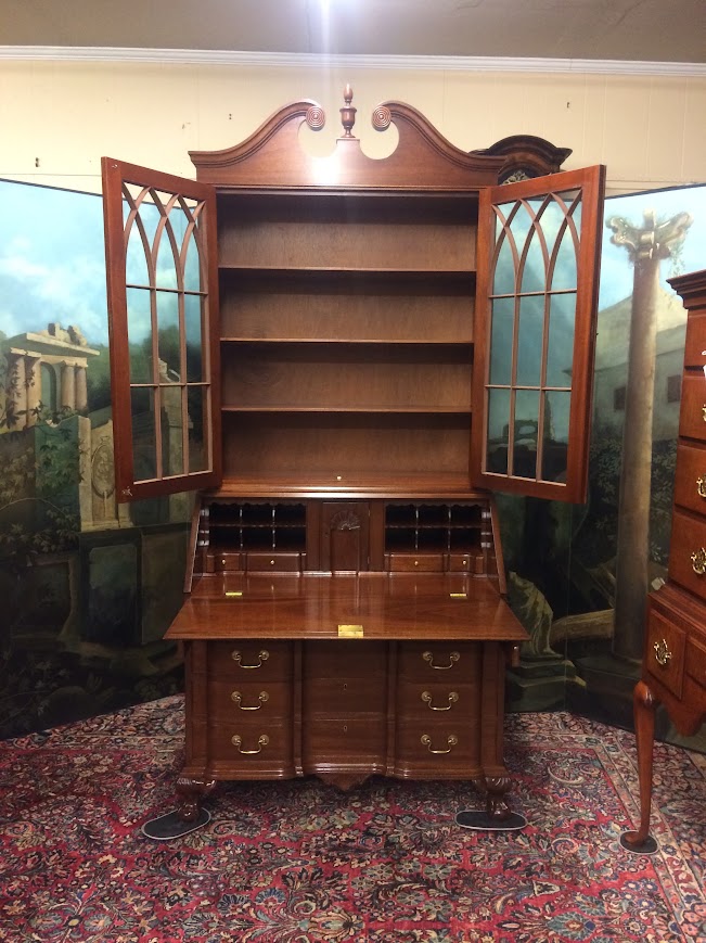Mahogany Secretary Desk, Biggs Furniture - Image 8