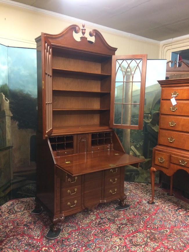 Mahogany Secretary Desk, Biggs Furniture - Image 9